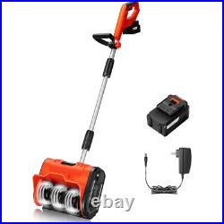 10'' Cordless Snow Shovel 20V Battery Powered Electric Snow Blower 4.0Ah Battery