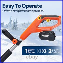 10'' Cordless Snow Shovel 20V Battery Powered Electric Snow Blower 4.0Ah Battery