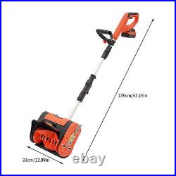 12.6 Cordless Snow Shovel Battery-powered Snow Thrower Snow Blower Cleaning 20V