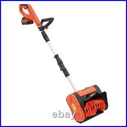 12.6 Cordless Snow Shovel Battery-powered Snow Thrower Snow Blower Cleaning 20V