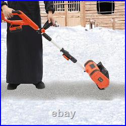 12.6 Cordless Snow Shovel Battery-powered Snow Thrower Snow Blower Cleaning 20V