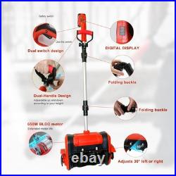 12'' Cordless Snow Shovel 21V Battery Powered Electric Snow Blower With2x Battery