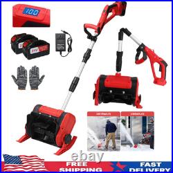 12'' Cordless Snow Shovel 21V Battery Powered Electric Snow Blower with2 Battery