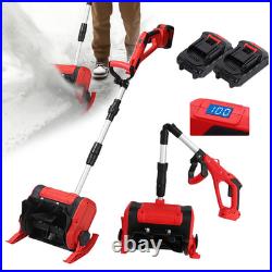 12'' Cordless Snow Shovel 21V Battery Powered Electric Snow Blower with2 Battery