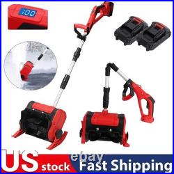 12'' Cordless Snow Shovel 21V Battery Powered Electric Snow Blower with2Battery