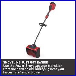 12 In. 60-Volt Battery Cordless Electric Snow Shovel with 2.5 Ah Battery plus Ch