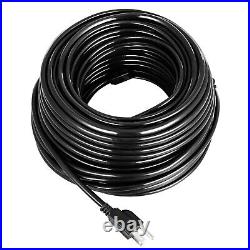 126ft Heat Roof Gutter De-icing Ice Snow Melter Cable Tape Kit with Thermostat