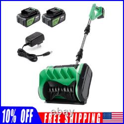 12V Cordless Snow Blower 12 Electric Snowblower with 2 x 4.0 Ah Batteries Adjus