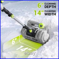 14-Inch Corded Electric Snow Blower, 1500W High-Power Snow Blower, 3500Rpm Speed