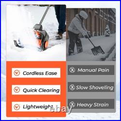16 21V Cordless Snow Shovel Electric Blower with Charger & 2 3.0-Ah Battery