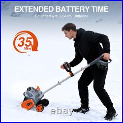 16 Cordless Power Shovel Snow Thrower Brushless Motor 23FT Throwing Distance