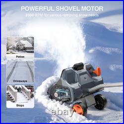 16 Cordless Power Shovel Snow Thrower Brushless Motor 23FT Throwing Distance