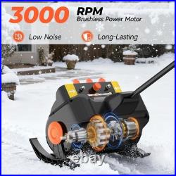16'' Cordless Snow Shovel 21V Battery Powered Electric Snow Blower 2 3000mah