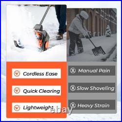 16'' Cordless Snow Shovel 21V Battery Powered Electric Snow Blower 2x 3000mah US