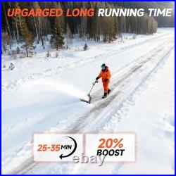 16'' Cordless Snow Shovel 21V Battery Powered Electric Snow Blower 2x 3000mah US