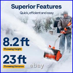 17'' Cordless Snow Shovel 40V Battery Powered Electric Snow Blower 4.0Ah Battery