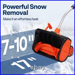 17'' Cordless Snow Shovel 40V Battery Powered Electric Snow Blower 4.0Ah Battery