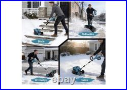 17 Cordless Snow Shovel with Wheels & 2 Batteries 30FT THROW DISTANCE 9000 mah