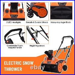 18 15Amp Electric Corded Snow Shovel Snow Blower 25' Throwing Distance Sidewalk