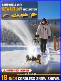 18 Cordless Snow Shovel for DeWalt 20V Max Battery (Bare Tool)