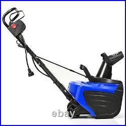 18-Inch 15 Amp Electric Snow Thrower Corded Snow Blower 720Lbs/Minute Blue