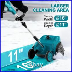 18V Cordless Electric Snow Shovel 16 Width with 2x 4.5Ah Batteries? 25FT Throw