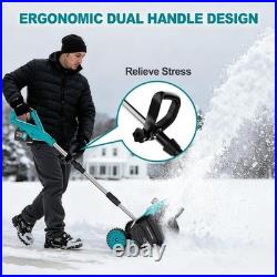 18V Cordless Electric Snow Shovel 16 Width with 2x 4.5Ah Batteries? 25FT Throw