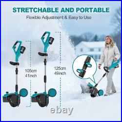 18V Cordless Electric Snow Shovel 16 Width with 2x 4.5Ah Batteries? 25FT Throw 18V Cordless Electric Snow Shovel 16 Width with 2x 4.5Ah Batteries? 25FT Throw