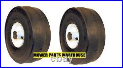 2 New Front Tires For Toro 110-6785 Time Cutter Z 4.10 3.50 4 Tubeless 3/4 ID