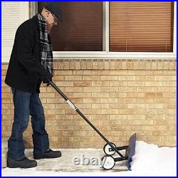 (2) Snowcaster 30snc 36-inch Bi-directional Wheeled Snow Shovel Pusher. 7.5 X 36