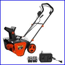 20 40V Electric Snow Blower Cordless, Battery Snow Blower with Brushless Motor