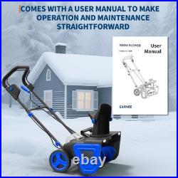 20 Battery Snow Blower Cordless Clears 20 Wide 10 Deep Path Up to 23 ft