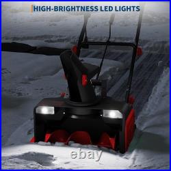 20 Corded Electric Snow Blower 25 ft Snow Throwing Distance with Dual LED Light