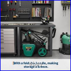 20 Electric Cordless Snow Blower with Battery & Charger 20 in Width, 10 in Depth