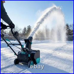 20 Electric Snow Blower Corded, 15 Amp Brushless Motor with 25FT Throw Distance