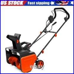20 Electric Snow Blower, Corded Snow Blower, 25FT Throwing Distance withLED Light