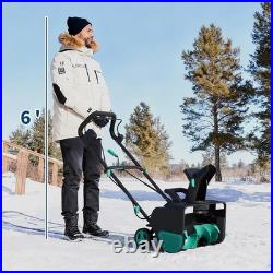 20 Electric Snow Blower Cordless Brushless Motor 20 Width 10 Depth 23FT Throw