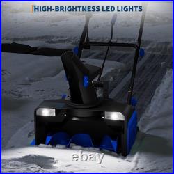 20 Electric Snow Blower Snow Thrower 25FT Throwing Distance, LED Light Driveway