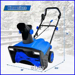 20 Electric Snow Thrower 120V 15Amp Snow Blower with180° Rotatable Chute 2 Lights