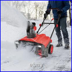 20 Electric Snow Thrower 120V 15Amp Snow Blower with180° Rotatable Chute 2 Lights