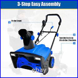 20 Electric Snow Thrower 120V 15Amp Snow Blower with180° Rotatable Chute 2 Lights