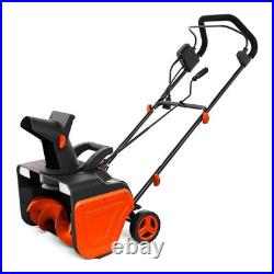 20 Electric Wired Snow Blower, Snow Blower with180° Rotating Chute & LED Lights