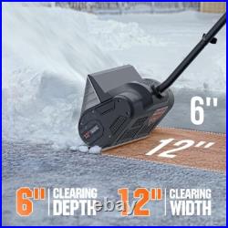 20-Foot Throw Distance Battery Powered Snow Shovel 12 Inches Wide Efficiency 20-Foot Throw Distance Battery Powered Snow Shovel 12 Inches Wide Efficiency