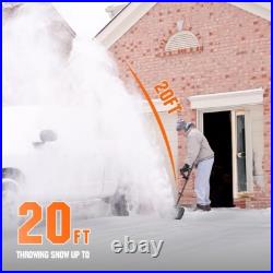 20-Foot Throw Distance Battery Powered Snow Shovel 12 Inches Wide Efficiency 20-Foot Throw Distance Battery Powered Snow Shovel 12 Inches Wide Efficiency