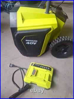 20 Ryobi 40V Snow Blower with Charger RY 40805