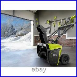 20 in. 40-Volt Single-Stage Brushless Cordless Electric Snow Blower with 5.0 Ah
