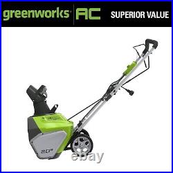 20 in Corded Electric Snow Thrower, 13 Amp Electric Snow Blowers, Snow Removal