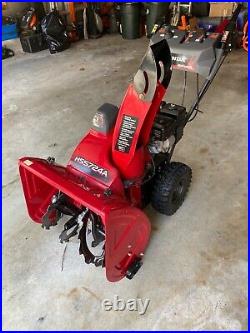 2017 Honda snowblower, barely used great condition, 7hp, 24 clearing width