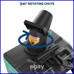 20Electric Snowblower with4.0Ah Battery&LED Light, 23FT Throwing Distance, Driveway