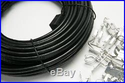 20FT 200FT Heat Roof Gutter De-icing Ice Snow Melter Cable Tape Kit Thermostat